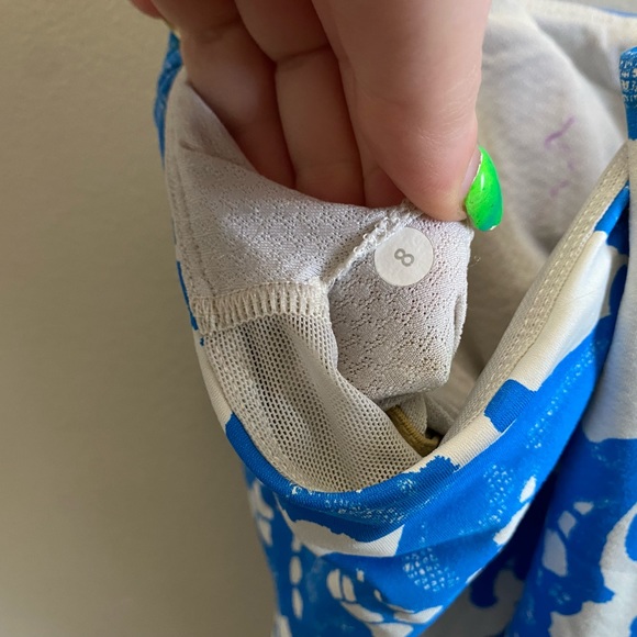 Lululemon free to be Laceoflage polar cream beaming blue tank top - Picture 7 of 8